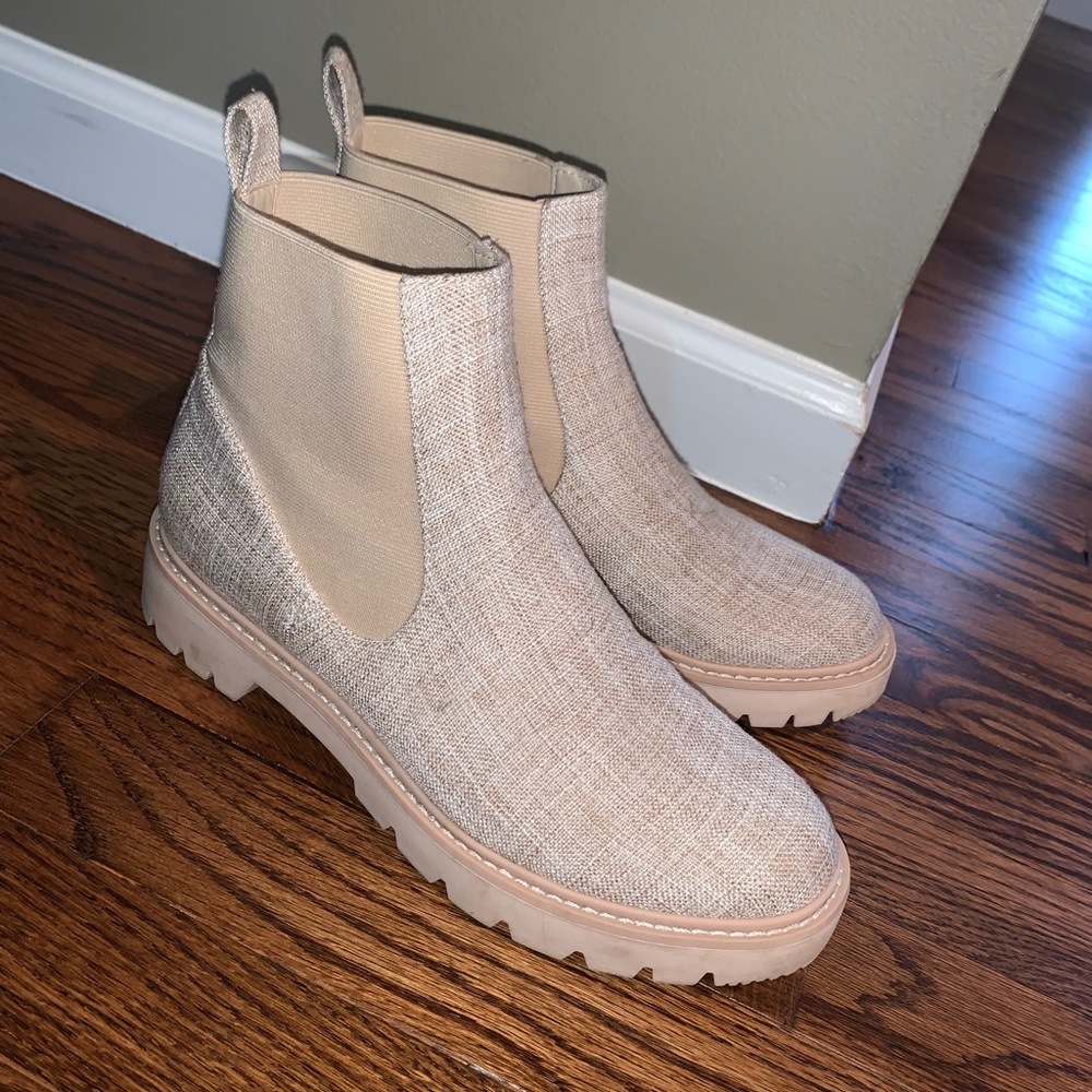 Dolce Vita Pepper Chelsea Boots in Blush Pink/Tan (Size 7.5) - Picture 1 of 7
